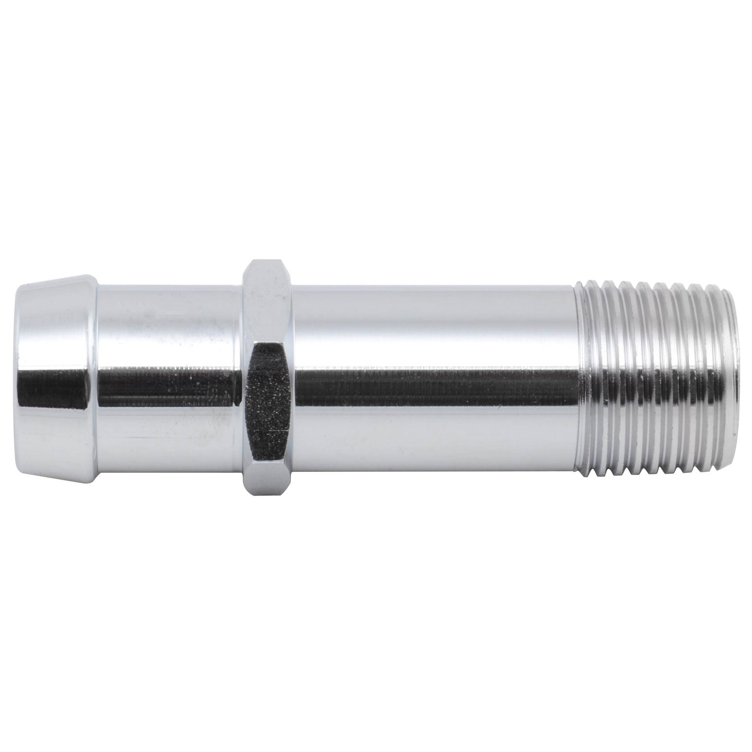 Racing Power Aluminum Water Pump Fitting 1/2" NTP to 3/4" Barb