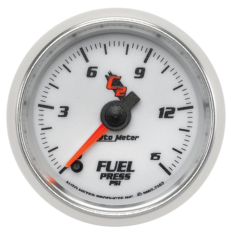 Auto Meter 2-1/16 C2/S Fuel Pressure Gauge 0-15 psi