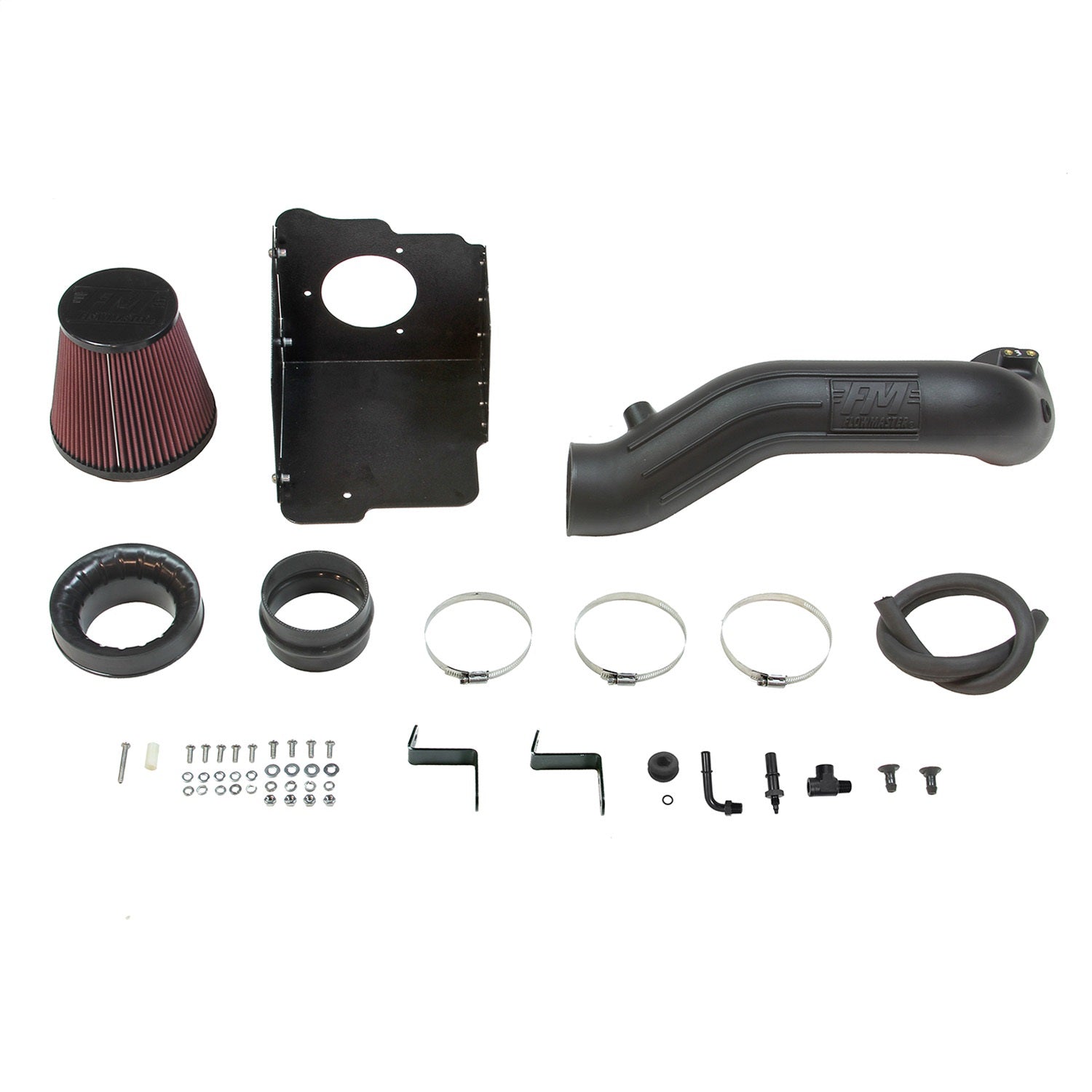 Flowmaster Delta Force Cold Air Intake - Reusable Filter - Black Powder Coat - 2.0 L