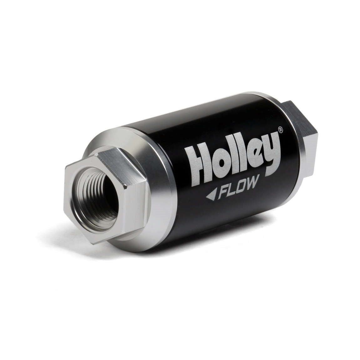 Holley Billet HP In-Line 40 Micron Fuel Filter - Stainless Element