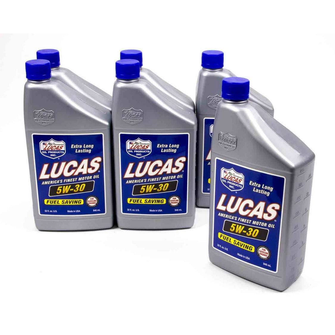 Lucas Oil Products High Performance Motor Oil 5W30 Conventional 1 qt - Set of 6