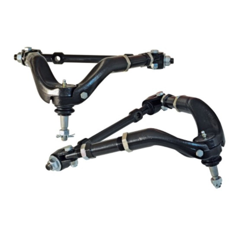 SPC Performance Upper Control Arm - Adjustable - Screw-In Ball Joint - Steel - Black Paint - GM G-Body 1978-88 (Pair)