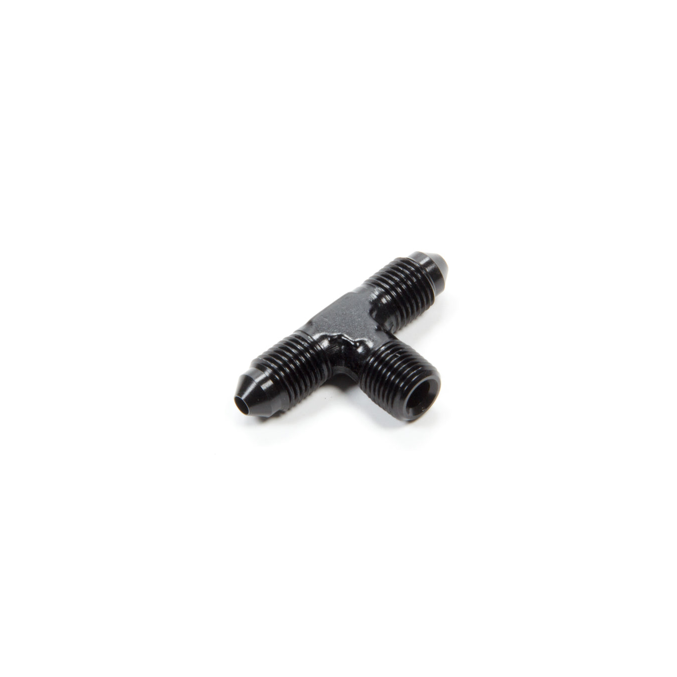 Aeroquip Black Aluminum -03 AN to -03 AN to 1/8" NPT Male Branch Tee Adapter