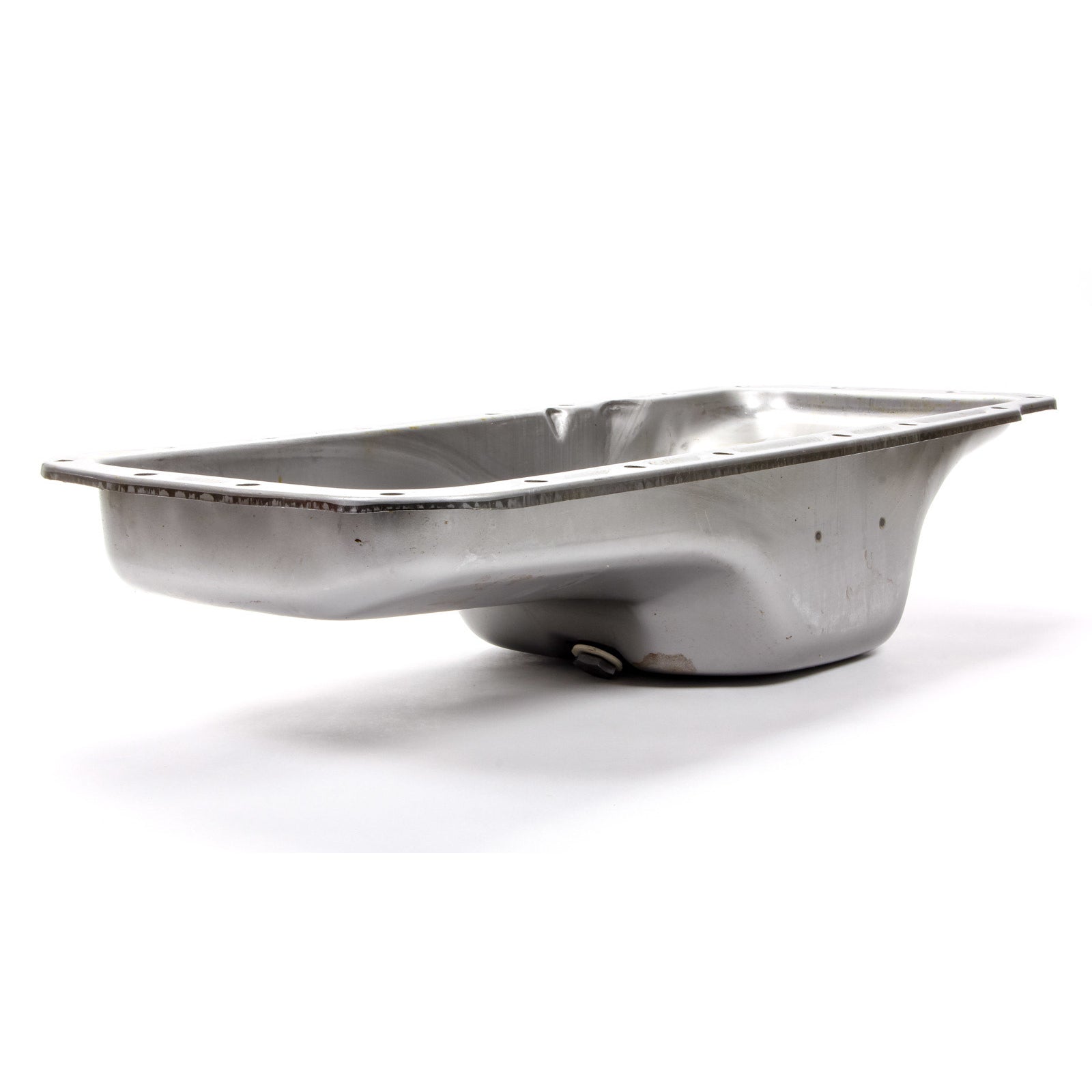 Racing Power Center Sump Engine Oil Pan Stock Depth Steel Natural - Mopar B/RB-Series/Hemi