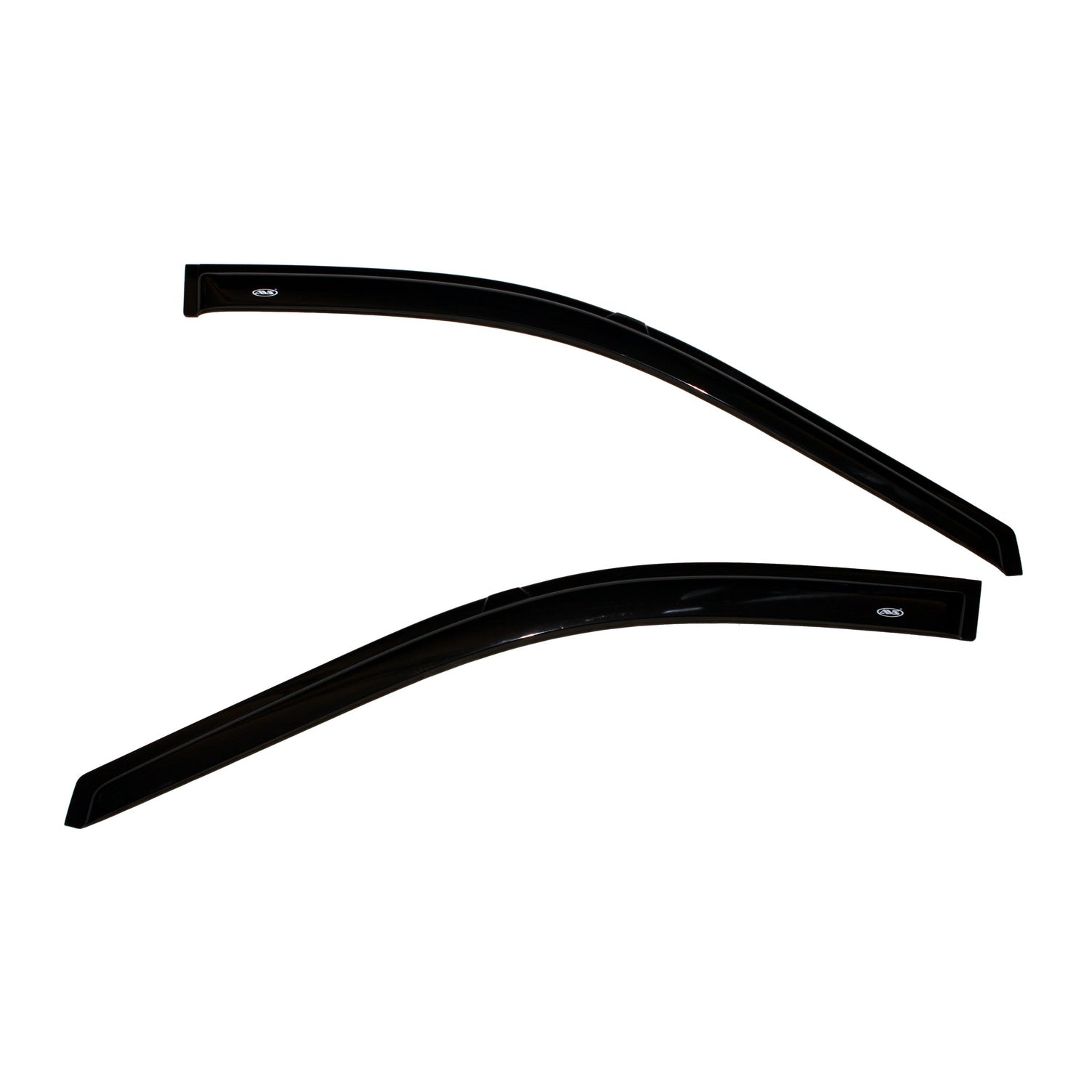 Auto Ventshade Original Ventvisor Front Side Window Visor - Stick-On - Dark Smoke - Mopar Compact Van 1995-2007 - Pair