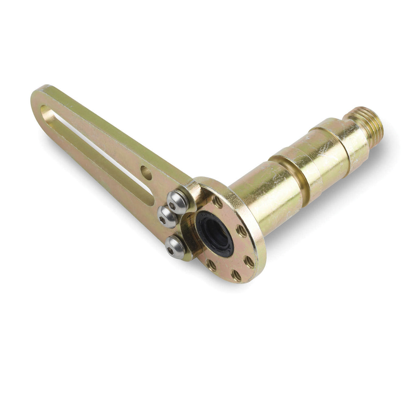 Lokar Transmission Selector Shaft and Arm - 5/16" Slot/Hole - Steel - Cadmium - AOD
