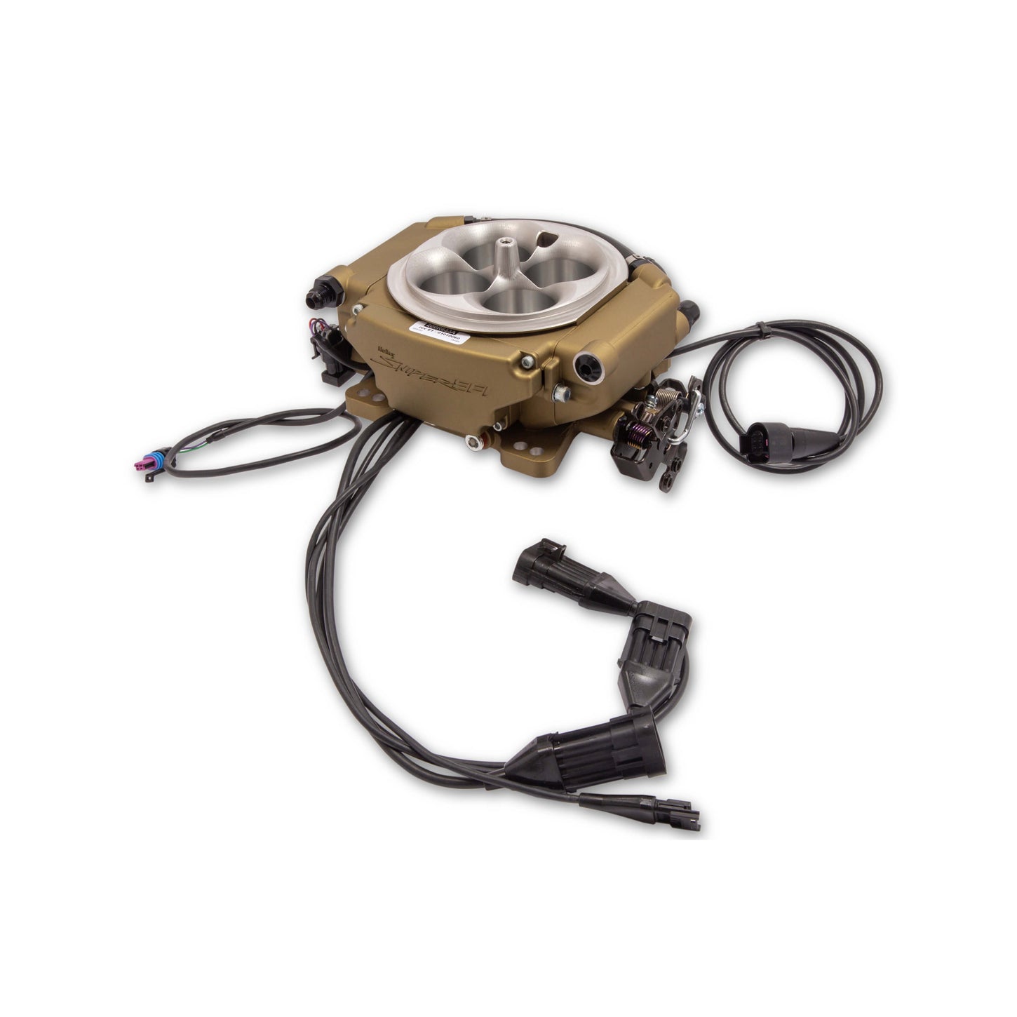 Holley Sniper EFI Sniper EFI XFlow Throttle Body Fuel Injection - Square Bore - Gold 550-542