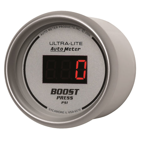 Auto Meter Ultra-Lite Digital Boost Gauge - 2-1/16 in.