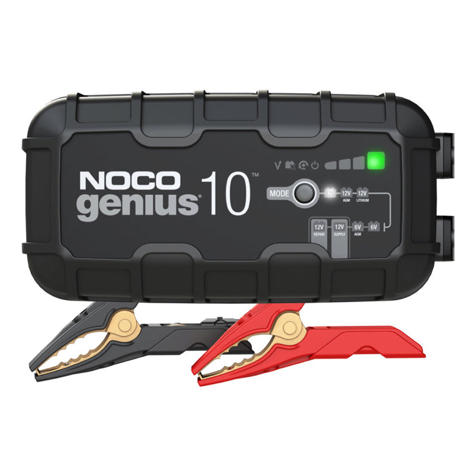 NOCO Genius Battery Charger - 6 and 12V - 10 amp - Quick Connect Harness