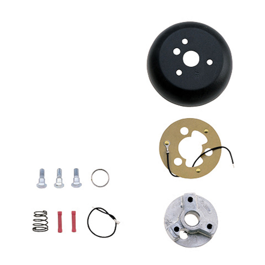 Grant Steering Wheel Adapter - Grant Wheel to OE Column - Matte Black Trim - Ford / Studebaker