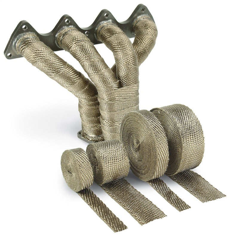 DEI Titanium Exhaust Wrap - 1" Wide - 50 ft Roll - Carbon Fiber Look