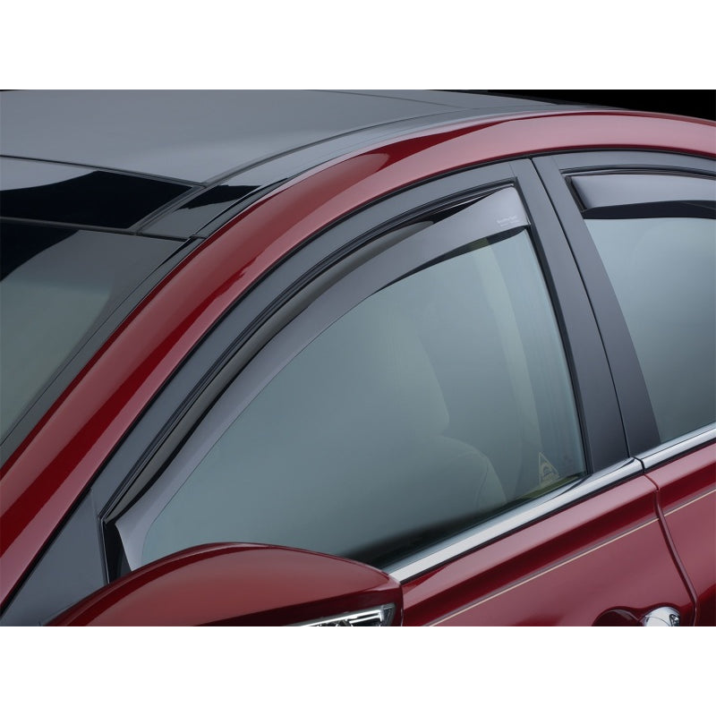 WeatherTech Side Window Deflectors - Front - Dark Smoke - GM Fullsize SUV/Truck 2007-13