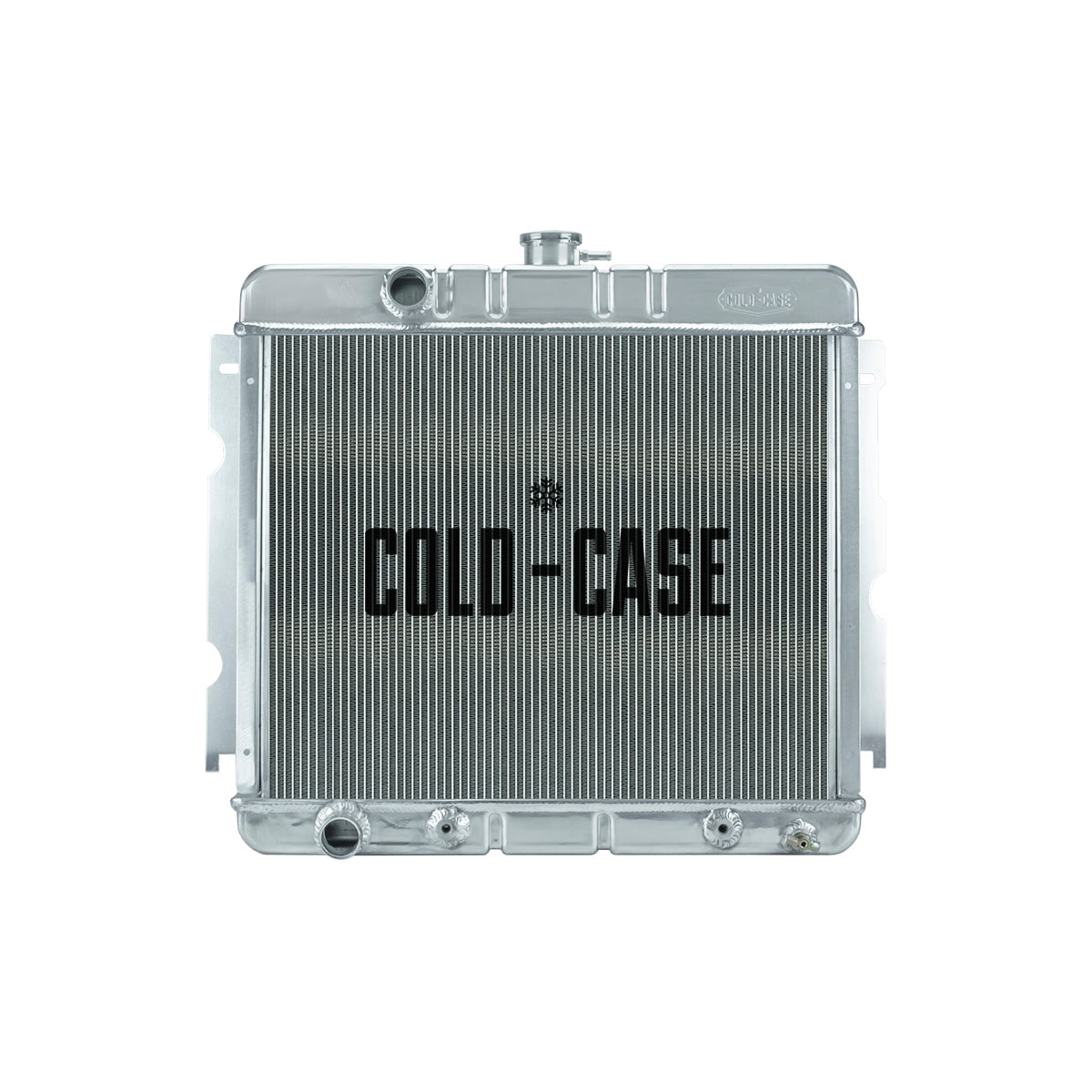 Cold-Case Polished Aluminum Radiator - 25.500 in W x 22.500 in H x 3 in D