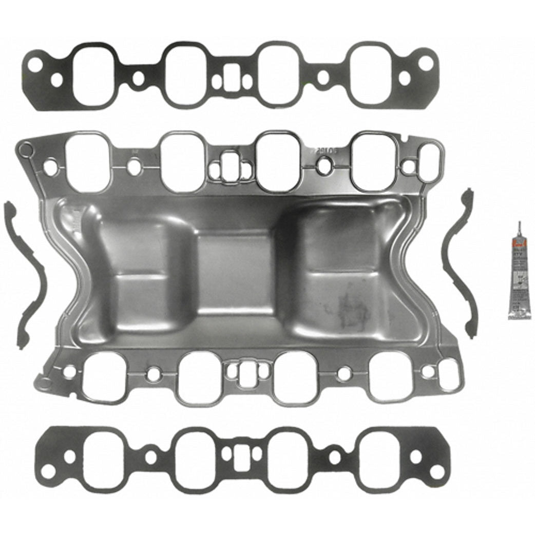 Fel-Pro Valley Pan Gasket - Embossed Metal - Stock Port - Ford Cleveland - 4-Barrel