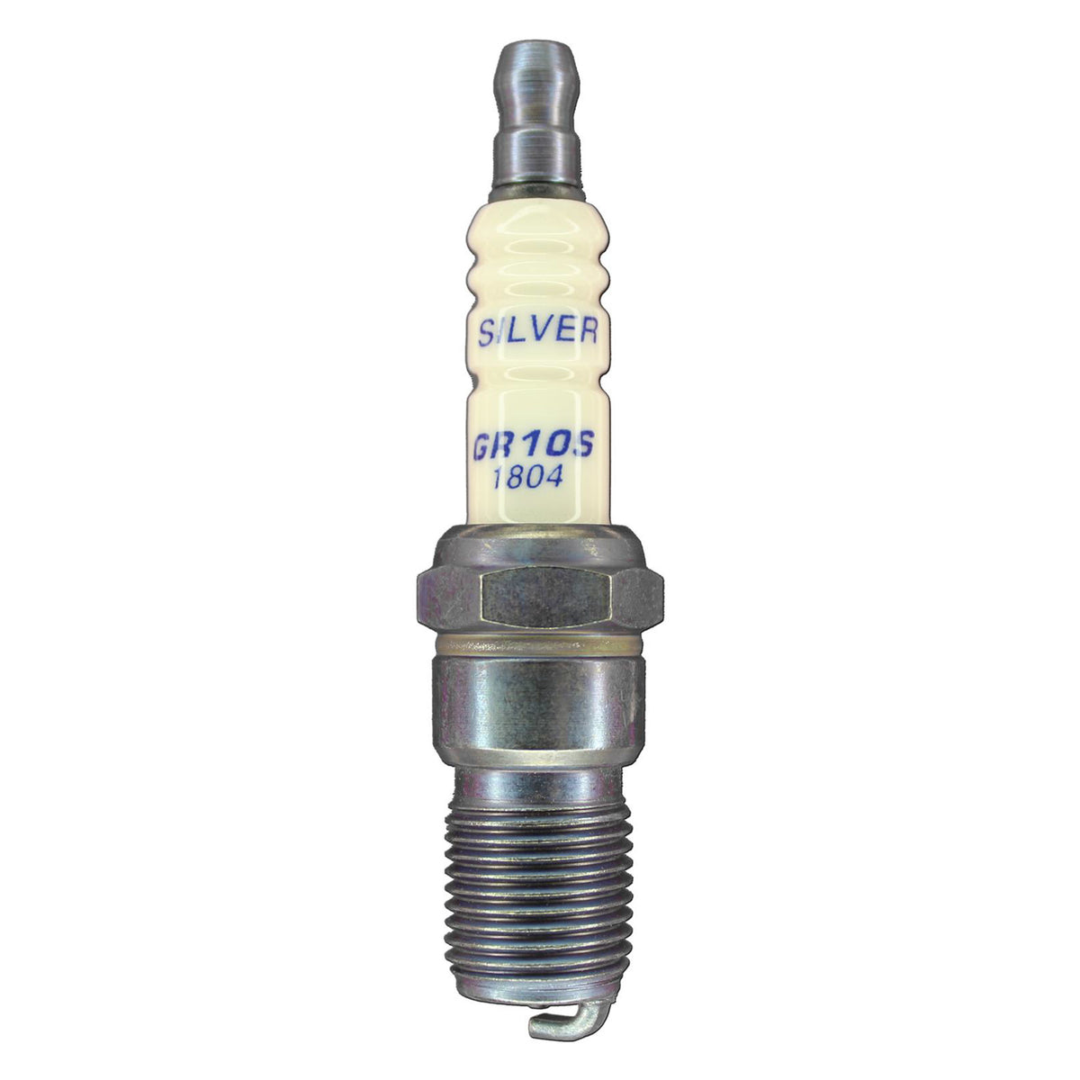 Brisk Silver Racing Spark Plug - 14 mm Thread - 18 mm R - Heat Range 10 - Tapered Seat - Resistor