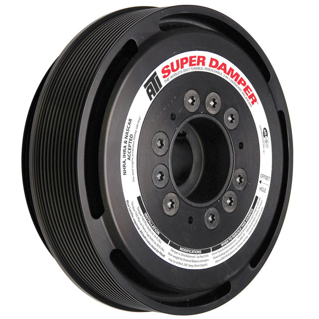 ATI Serpentine Super Damper - SFI 18.1 - Harmonic Balancer - 7.530 in OD - Internal Balance - Black Oxide - GM LS-Series