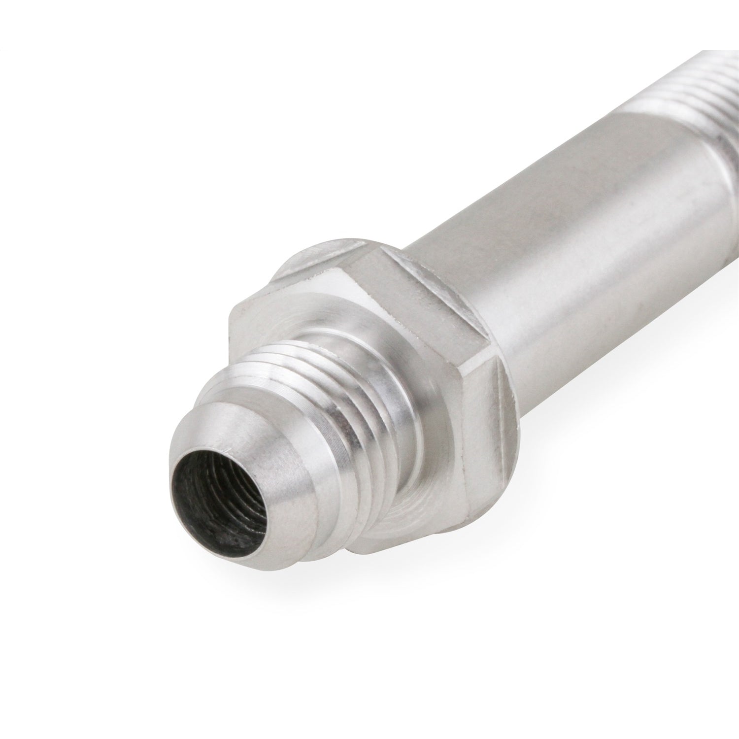Earl's Bulkhead - Straight - 6 AN Male to 6 AN Male Bulkhead - Stainless - Natural