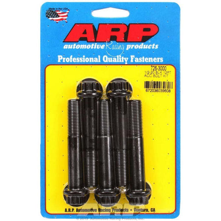 ARP Bolt - 3.000" Long - 9/16" 12 Point Head - Chromoly - Black Oxide - Universal - (Set of 5)