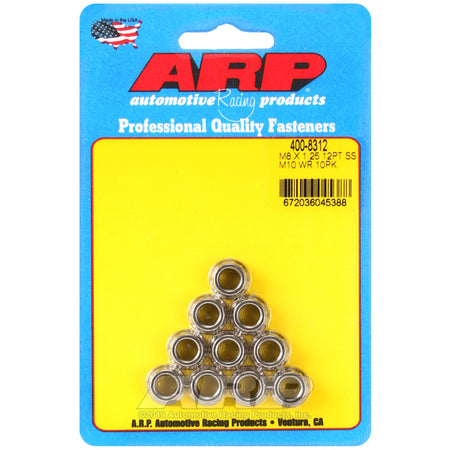 ARP Nut - 10 mm 12 Point Head - Stainless - Polished - Universal - (Set of 10)