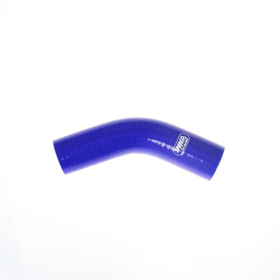 Samco Sport Silicone 45 Degree Elbow - 1-1/2" ID - 4.0 mm Thick Wall - Blue