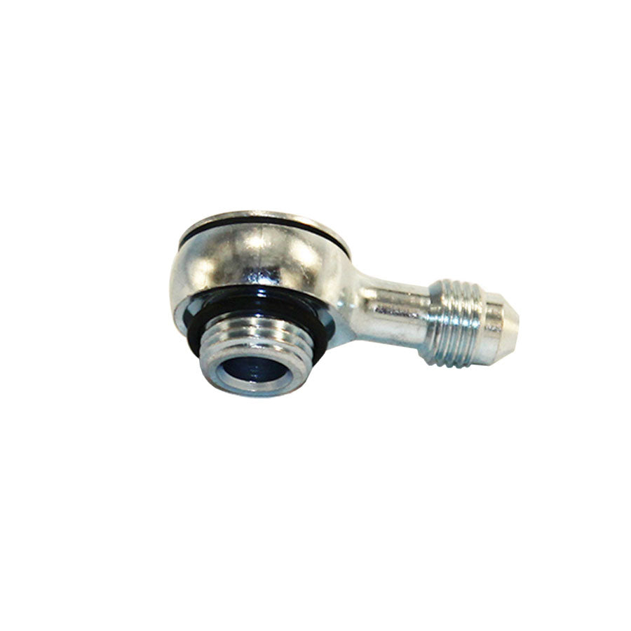 Tilton 90 Degree 9/16-18 Male to 4 AN Banjo Steel Adapter Banjo