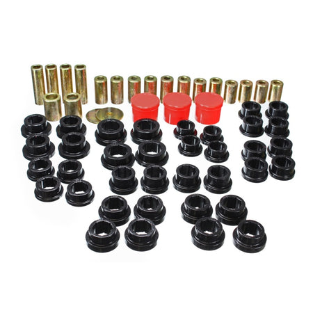 Energy Suspension Hyper-Flex Control Arm Bushing Rear Upper/Lower Steel/Polyurethane - Zinc Oxide/Black