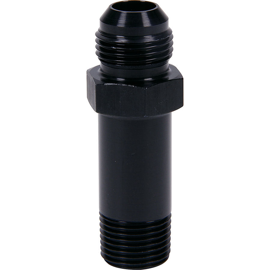 Allstar Performance Aluminum Oil Inlet Fitting -10 AN x 1/2" NPT - 3.00" Length