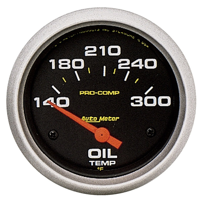 Auto Meter Pro-Comp Electric Oil Temperature Gauge - 2-5/8" - 140-300