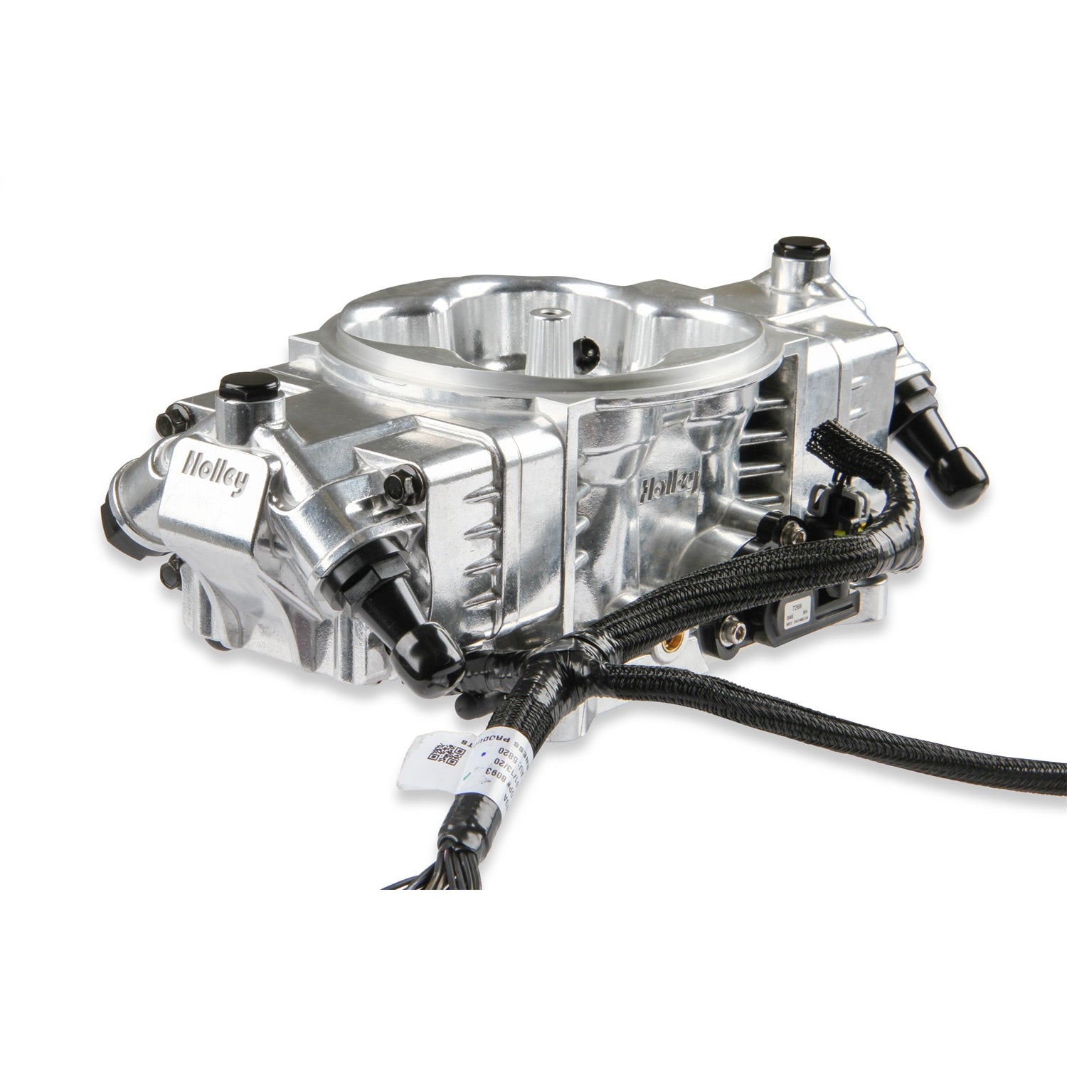 Holley EFI Terminator X Max Stealth Throttle Body Fuel Injection - Square Bore - Silver - Gm LS-Series
