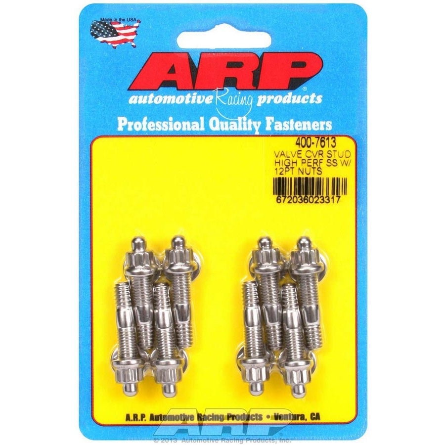 ARP Stainless Steel Valve Cover Stud Kit - For Cast Aluminum Covers - 1/4"-20 - 1.500" UHD - 12-Point (8 Pieces)