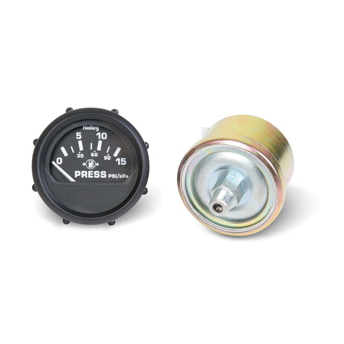 Holley Electric Fuel Pressure Gauge - 1.5" Diameter