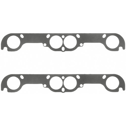 Fel-Pro Exhaust Header Gaskets - Steel Core Laminate - Round Port - Chevy - SB - 18 Adapter Plate