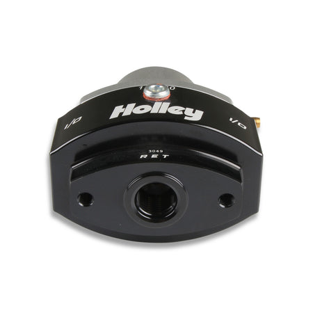 Holley Adjustable Billet By-Pass Regulator-6AN - Black