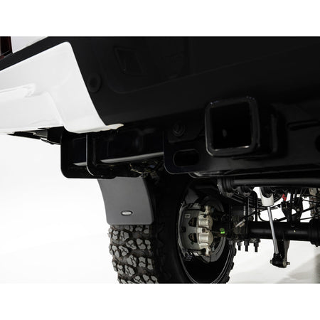 Bushwacker Trail Armor Rear Mud Flap - Black - Bushwacker Pocket Style Flares - Toyota Fullsize Truck 2014-21 - Pair