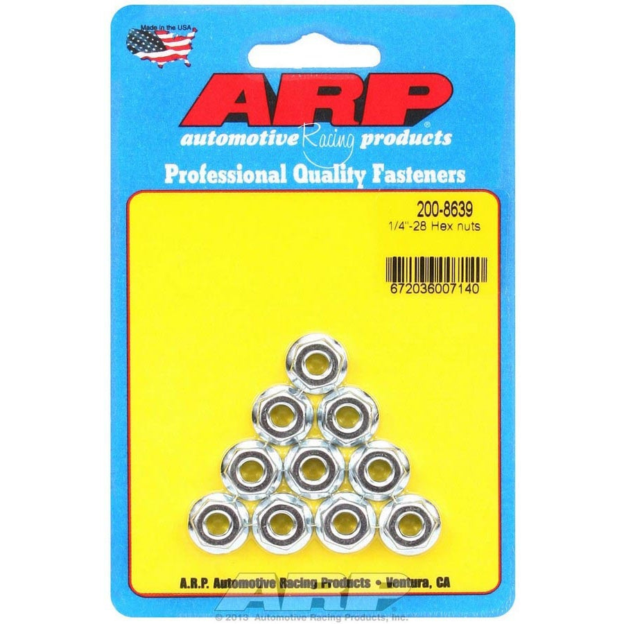 ARP Hex Nuts - 1/4-28 (10)