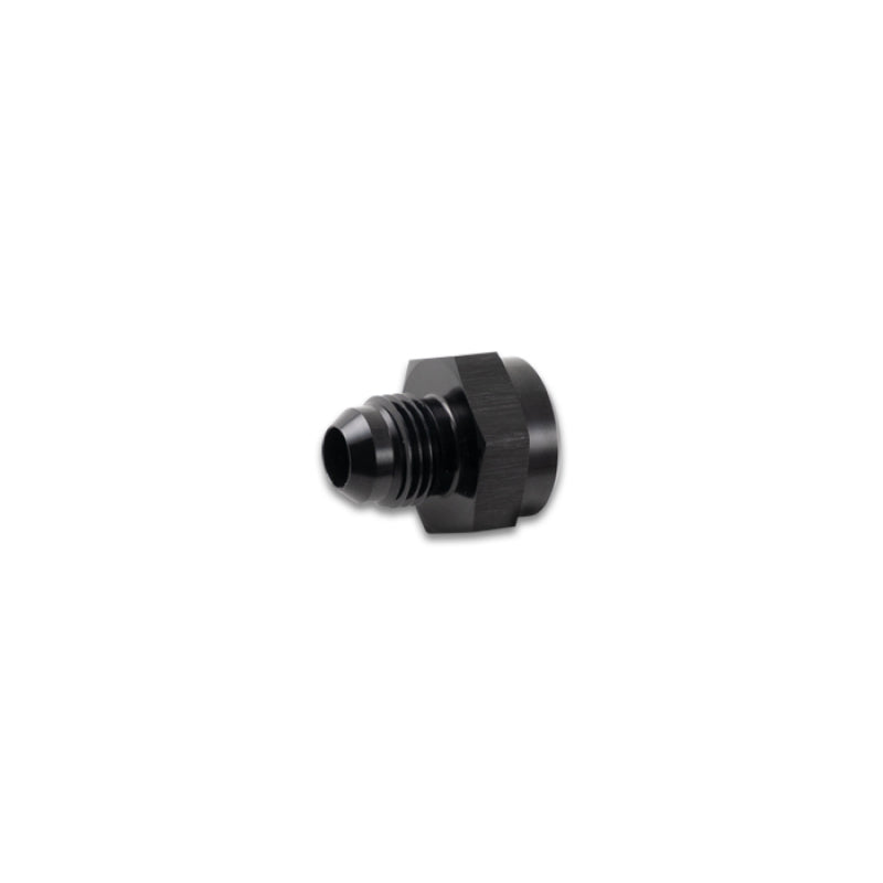 Vibrant Performance Straight 6 AN Male to 1/2-20 in Inverted Flare Female Adapter - Black