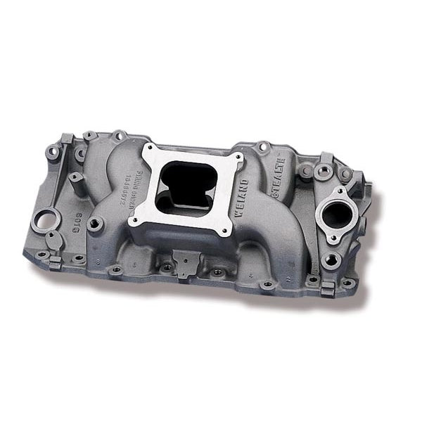 Weiand Stealth Square Bore Dual Plane Intake Manifold - Rectangle Port - Big Block Chevy