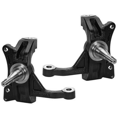 Wilwood C10 Pro Spindle - 2-1/2 in Drop Spindle - 9.5 Degree - Driver/Passenger - Black - GM Fullsize Truck 1963-70 (Pair)