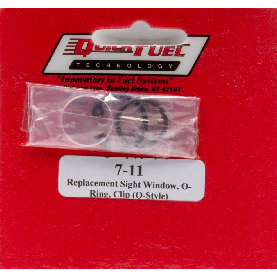 Quick Fuel Technology O-Ring Float Bowl Sight Plugs Clear Plastic