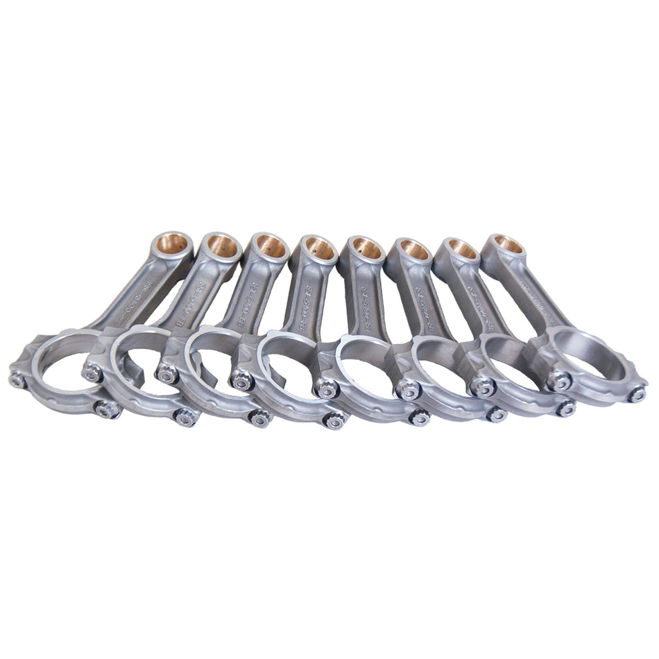 Eagle H-Beam Connecting Rod - 5.400" Long - Press Fit - 7/16" Cap Screw - Forged Steel - Small Block Ford - (Set of 8)