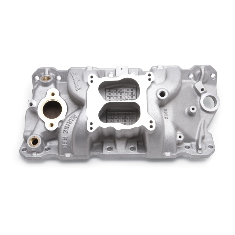 Edelbrock Performer RPM Marine Square Bore Dual Plane Intake Manifold - Small Block Chevy