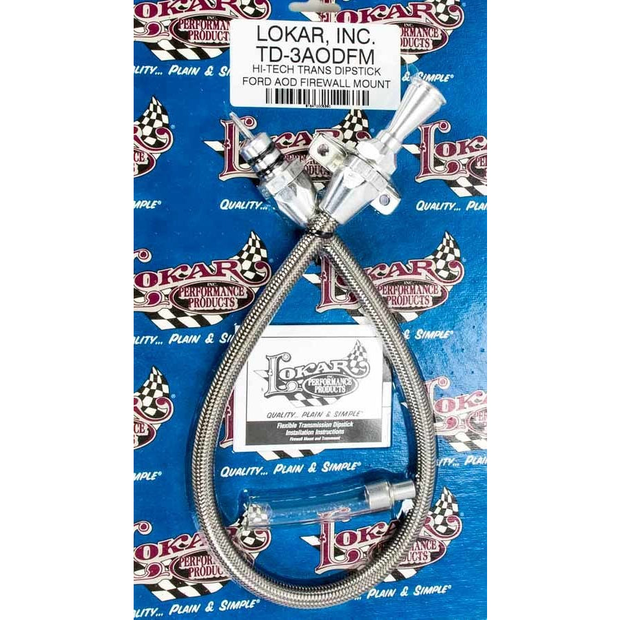 Lokar Hi-Tech Transmission Dipstick - Firewall Mount