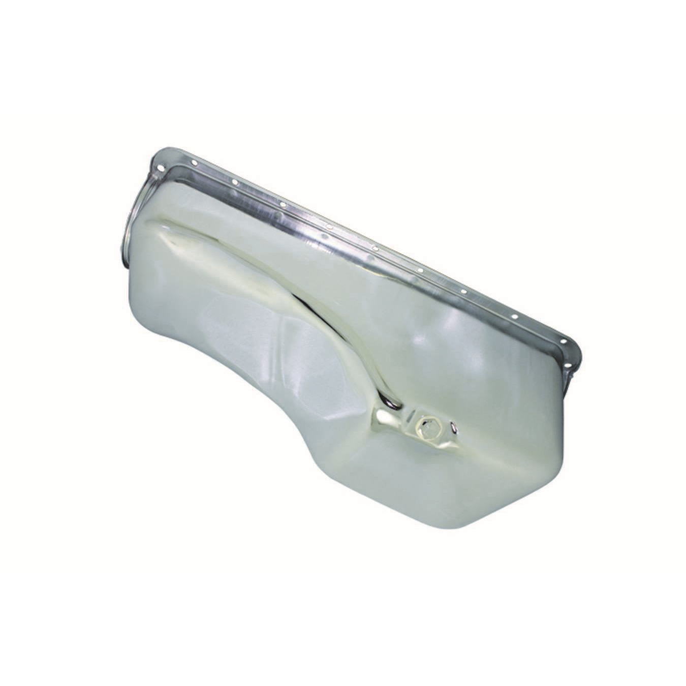 Specialty Products Front Sump Engine Oil Pan Stock Capacity Stock Depth Steel - Chrome - Big Block Ford - Each