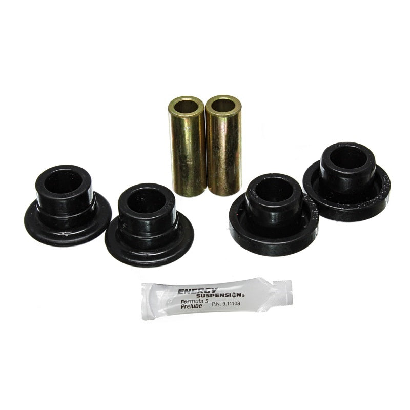 Energy Suspension Hyper-Flex Control Arm Bushing - Front - Lower/Upper - Polyurethan/Steel - Black/Cadmium