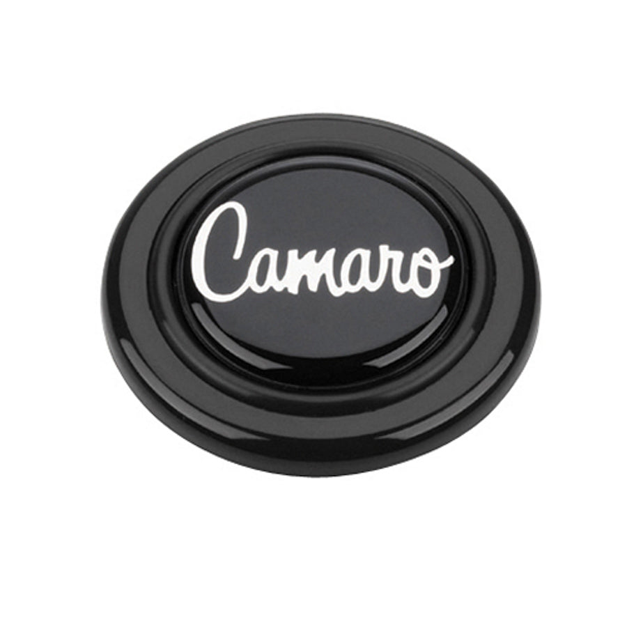 Grant Camaro Silver/Black Horn Button