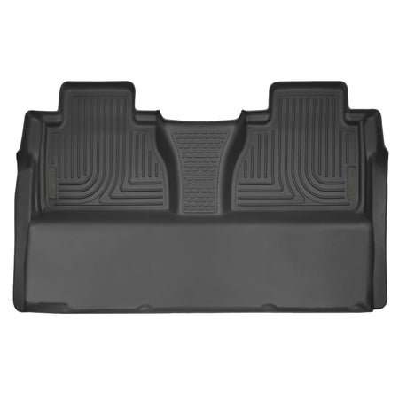 Husky Liners Weatherbeater Floor Liner - 2nd Row - Plastic - Black - CrewMax Cab