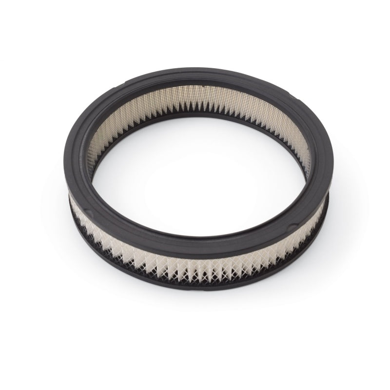 Edelbrock 10 in Diameter Round Air Filter Element - 2 in Tall - Paper - White