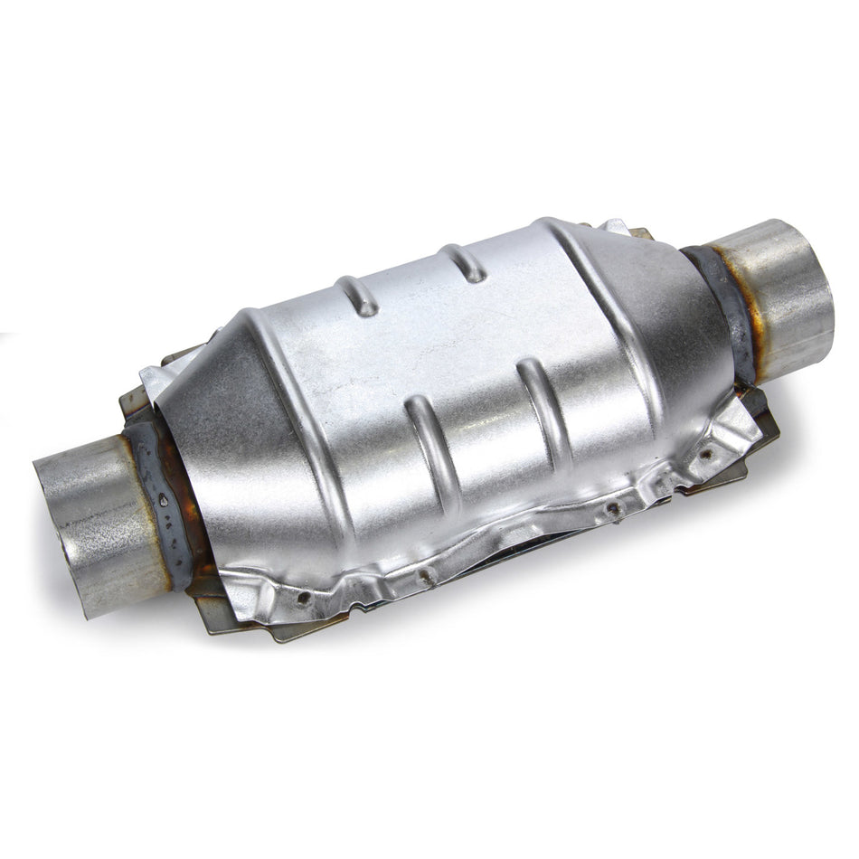 DynoMax Catalytic Converter - 2-1/2" Outlet - 6-1/8 x 4-1/4" Case - 14" Long - Stainless