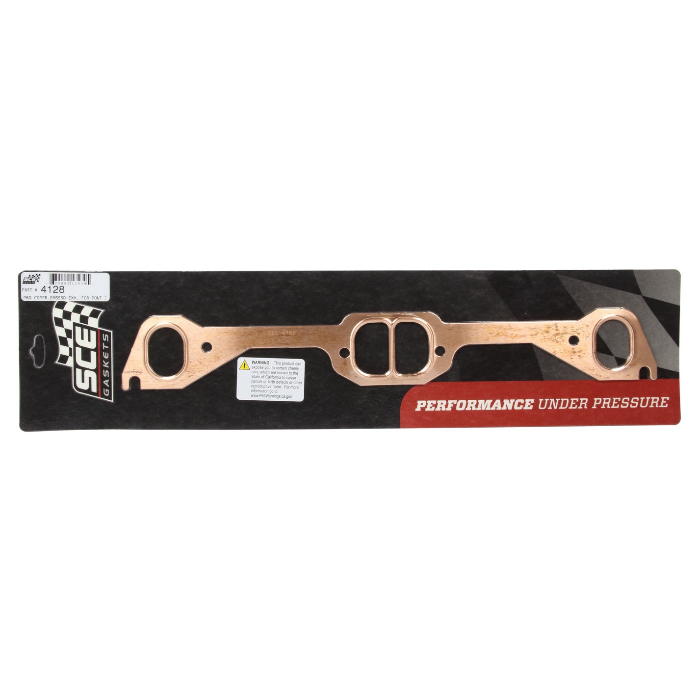 SCE Pontiac D-Port Copper Exhaust Gasket Set
