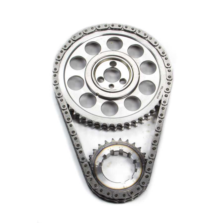 Rollmaster / Romac Red Series Double Roller Timing Chain Set - Keyway Adjustable - Needle Bearing - Billet  - Big Block Chevy